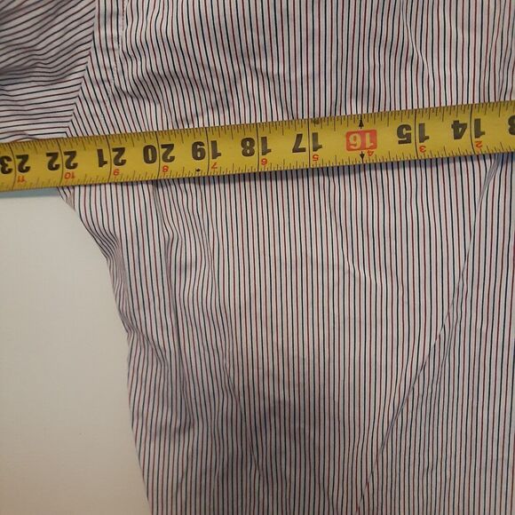 Polo Ralph Lauren Shirt Men's 15.5 32/33 Regent Custom Fit Stripe Button Up - Picture 6 of 7